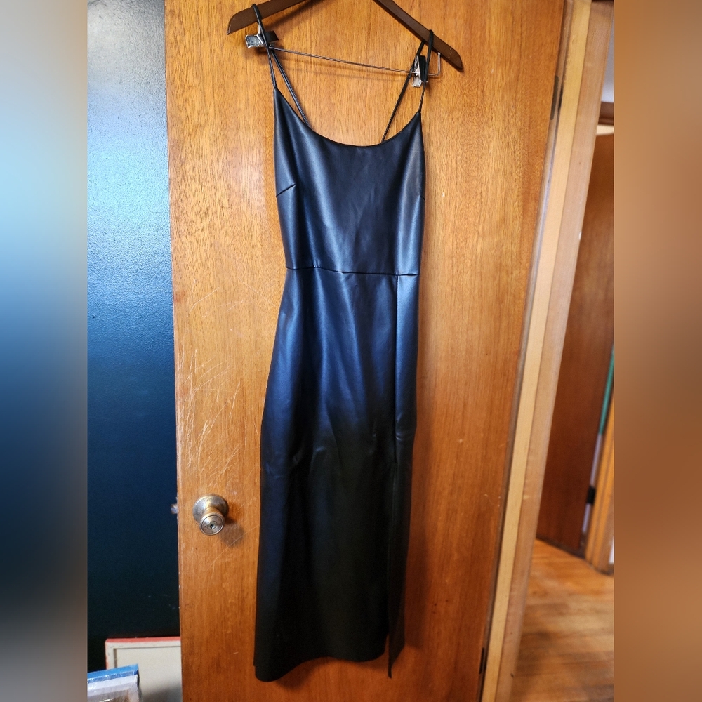 Pleather Little Black dress